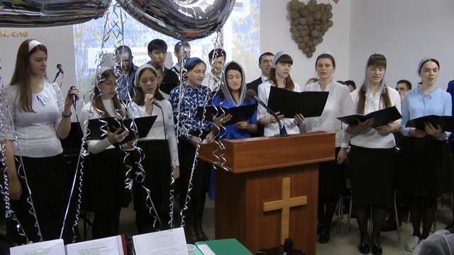 "Воздай хвалу и славу великому Творцу "- пение молодежи смотреть онлайн