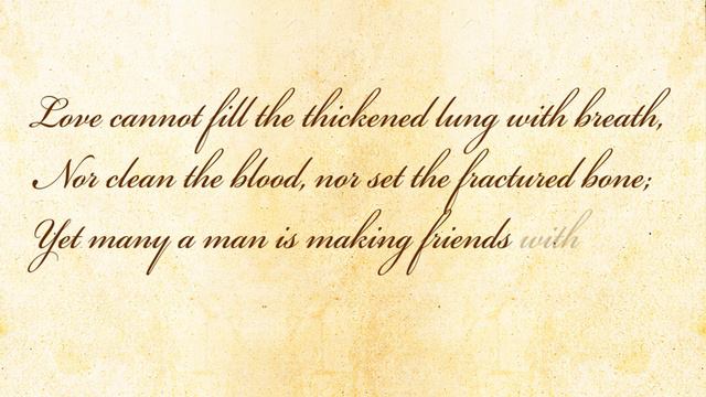 Love Is Not All by Edna St. Vincent Millay - Poetry Reading смотреть онлайн
