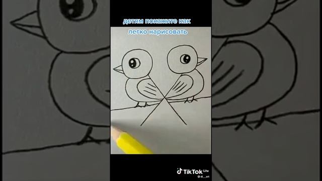 как нарисовать птиц? смотреть онлайн