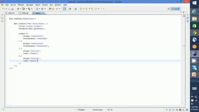 EXTJS JAVA смотреть онлайн
