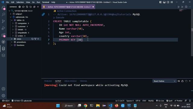 AUTO_INCREMENT Field in SQL смотреть онлайн
