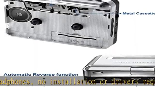 Cassette Player, Cassette Tape to MP3 CD Converter Via USB, Convert Walkman Tape Cassette to MP3 Fo смотреть онлайн