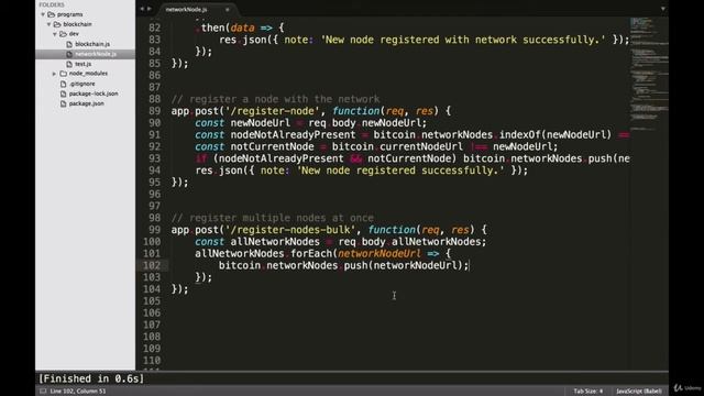 Building POST register nodes bulk Endpoint || How to study blockchain смотреть онлайн