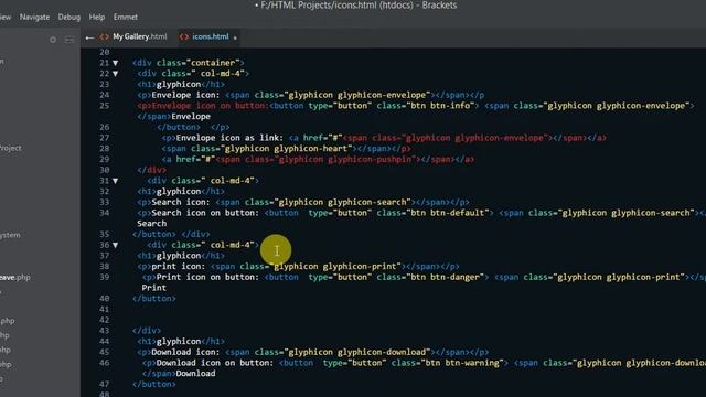 glyphicons bootstrap 4 смотреть онлайн