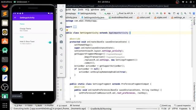 How To Make Custom Theme And Custom Toast | Apply Custom Theme To Android Studio App Tutorial Part смотреть онлайн