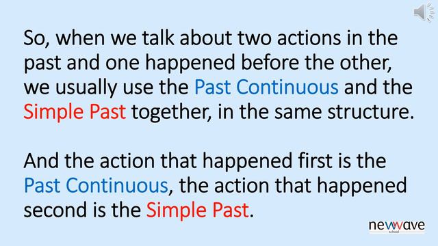 Past continuous vs. Simple past смотреть онлайн