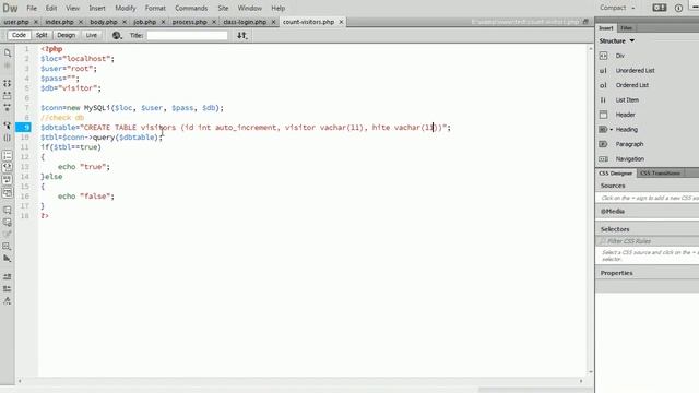 PHP MySQL how to count visitor смотреть онлайн