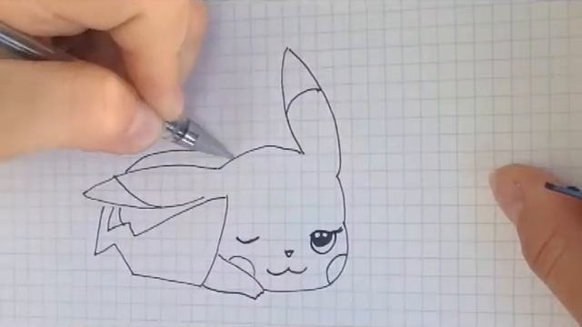 Простые рисунки #1 Рисуем покемона Пикачу/ Pikachu pokemon смотреть онлайн