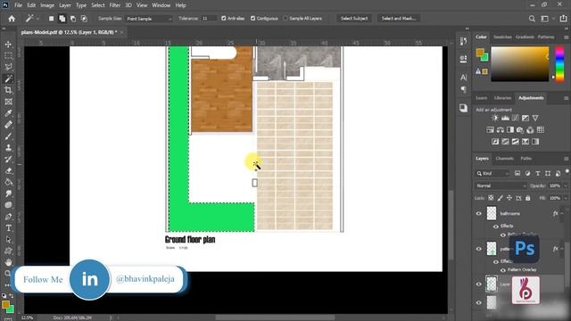 Rendering Architectural Plans using Photoshop (including AutoCAD settings) смотреть онлайн