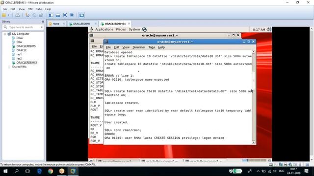 Oracle database administration - RMAN CATALOG смотреть онлайн