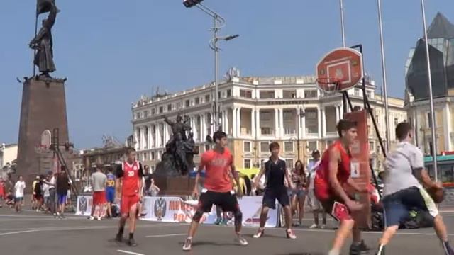 Владивосток Спорт вокруг,уличный баскетбол (9 августа 2014). смотреть онлайн