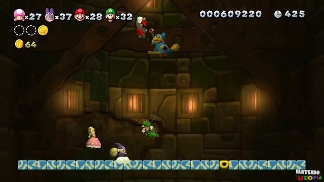 New Super Mario Bros. U Deluxe ᴴᴰ Full Playthrough (Warps, 4-Player) смотреть онлайн
