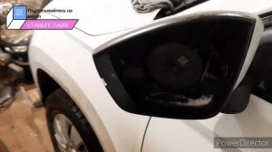 Шкода Карок Белый мишка. Как разобрать зеркало.