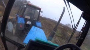 Работаю на мтз 82 с щеткой