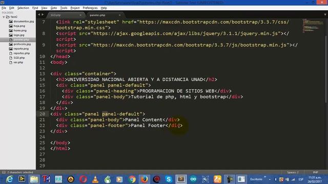 Interfaz de software en php, html y Bootstrap смотреть онлайн