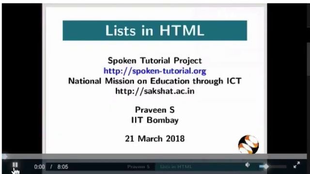 Overview of HTML - English смотреть онлайн