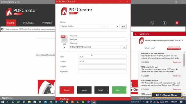 Download And Install PDFCreator And Start Creating PDF Files. Install Free PDF Printer