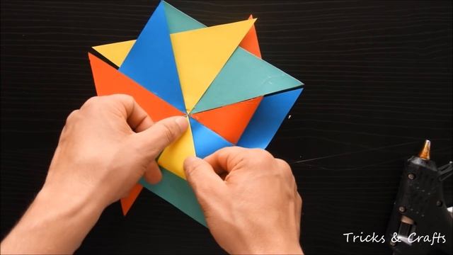 How to make a paper Windmill. Origami DIY Easy and fast crafts смотреть онлайн