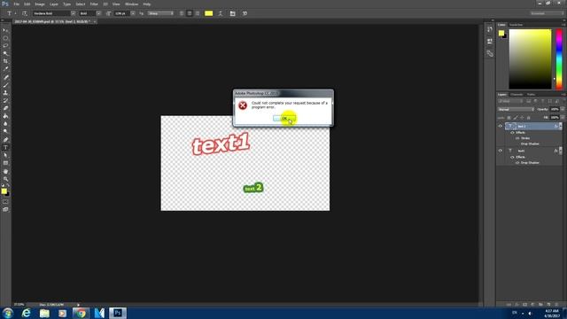 How to fix Photoshop "Could not complete your request because of a program error" problem смотреть онлайн