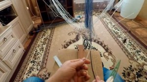 Как Легко Насадить Ряжевую Рыболовную сеть!  Секрет посадки !!!