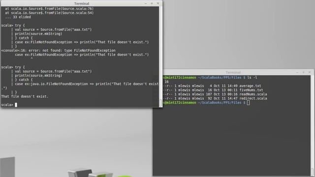 Files and Exceptions (in Scala) смотреть онлайн