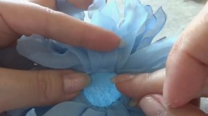 Брошь ХРИЗАНТЕМА из ткани. МАСТЕР КЛАСС. DIY Fabric CHRYSANTHEMUM Brooch