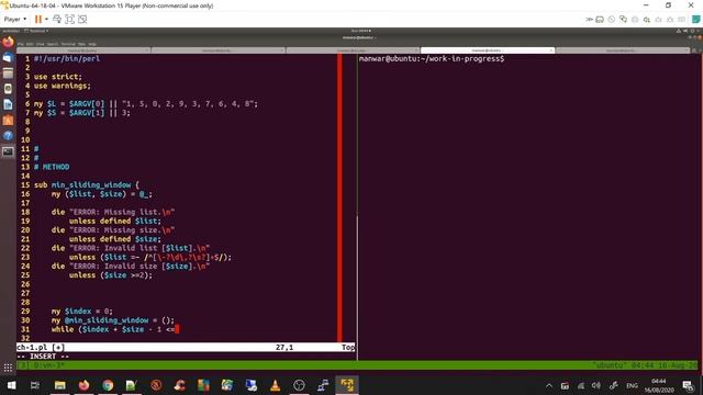 Perl Weekly Challenge - 073 (Task #1: Min Sliding Window) смотреть онлайн