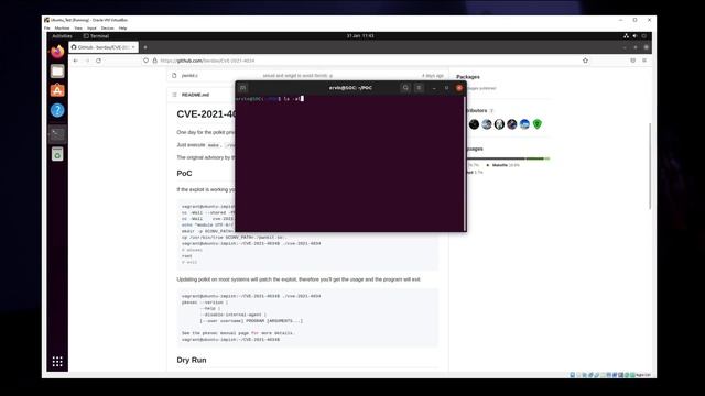 CVE-2021-4034 Polkit Vulnerability Demonstration смотреть онлайн