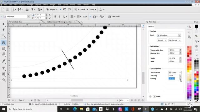 How to design a dotted border/Vinymaster Tutorial смотреть онлайн
