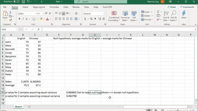 3 Types of t-tests (paired, and 2-samples with equal or unequal variances) with Excel смотреть онлайн