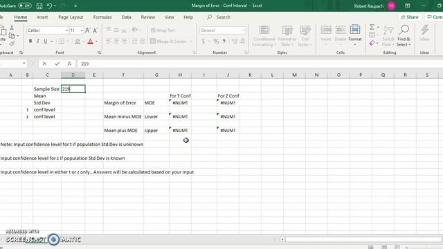 Confidence Interval Excel смотреть онлайн