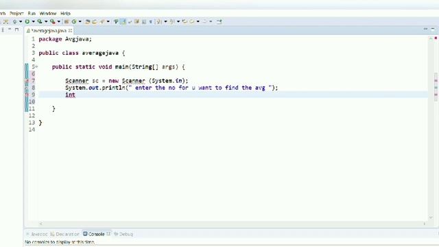 Java Program to print the average of n numbers by getting the inputs from the user. смотреть онлайн