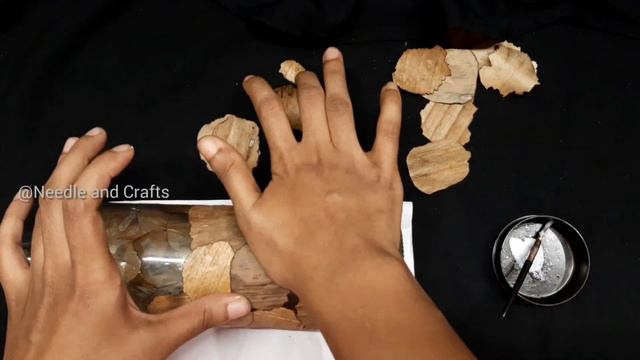 Bottle Art Without Paint|| Bottle Art For Begginers|| Bottle Craft|| Bottle Art|| Easy Bottle DIY