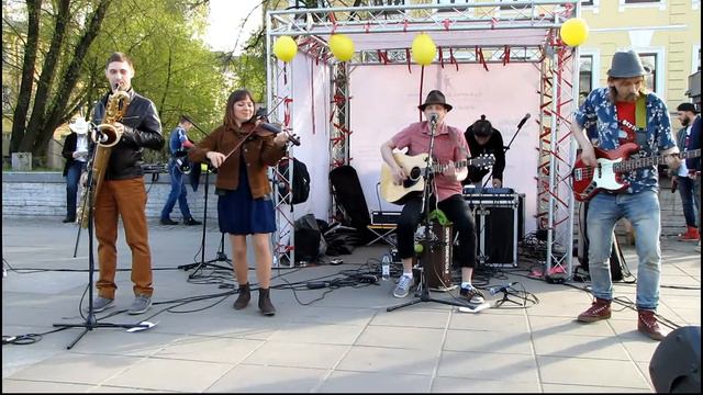 Yojkin Kot Band - Черный Кот (кавер Браво) Street music day | СПб 20.05 2017 смотреть онлайн
