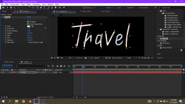SIMPLE AND EASY TUTORIAL WRITE ON TEXT INTRO - AFTER EFFECTS смотреть онлайн