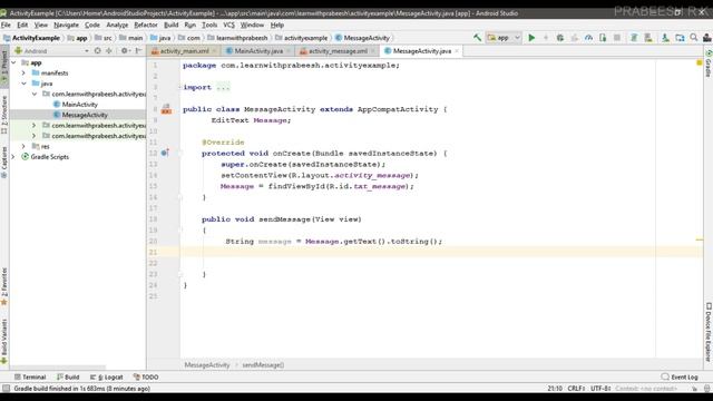 Android tutorial (2018) - 42 - Start an Activity for Result смотреть онлайн