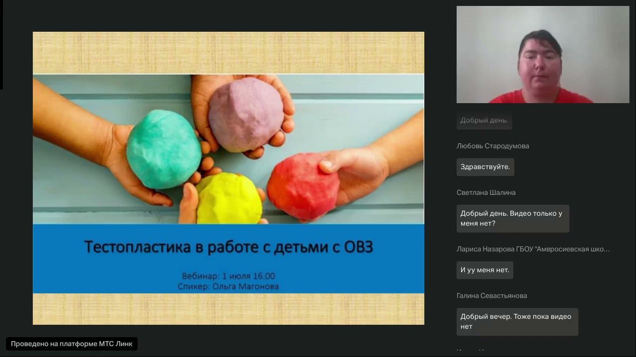 Тестопластика в работе с детьми с ОВЗ смотреть онлайн