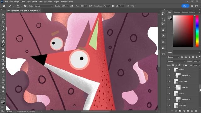 "Watch the MAGICAL Transformation of a Fox Illustration!" смотреть онлайн