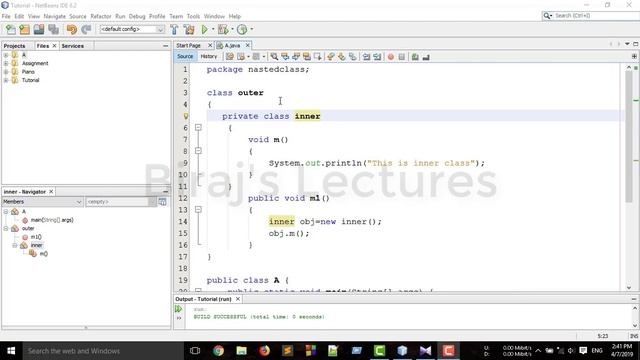 23. Private, Static, Member Inner Class смотреть онлайн