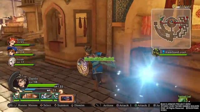 DRAGON QUEST HEROES: The World Tree's Woe and the Blight Below: Gameplay смотреть онлайн
