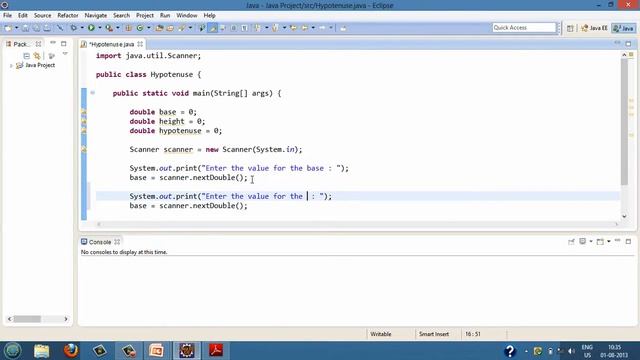 How to calculate Hypotenuse of a Right Angled Triangle in Java? смотреть онлайн