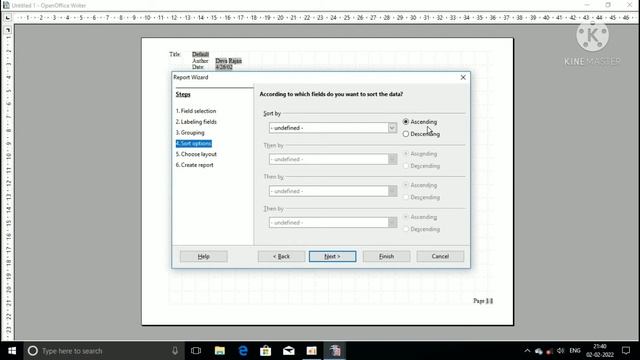 CREATING REPORT USING IN OPEN OFFICE BASE смотреть онлайн