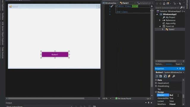 VB.Net WinForms App in Visual Studio 2019 (Getting Started) смотреть онлайн