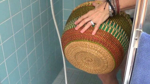Camaj Fiber Arts - How To Reshape Your African Bolga Basket