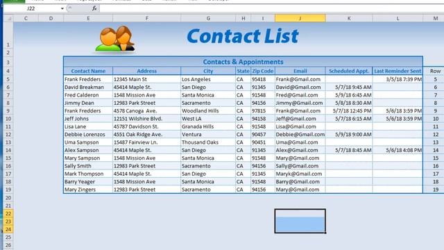 Create Automated Reminder Emails with Customized Templates in this Excel Week View Schedule [Part 2 смотреть онлайн