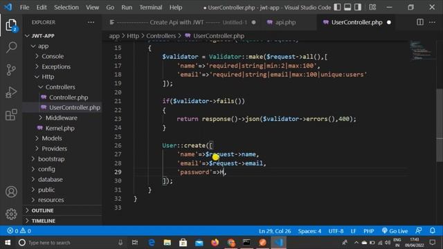 Create APIs With JWT Authentication In Laravel For Beginners In Hindi | Create API With JWT Laravel смотреть онлайн