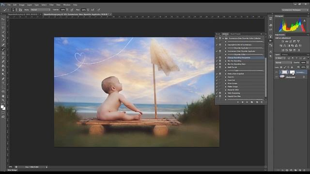 Summerana Skies Skywriter Brush and Action Collection Preview and Tutorial for Photoshop and PSE смотреть онлайн