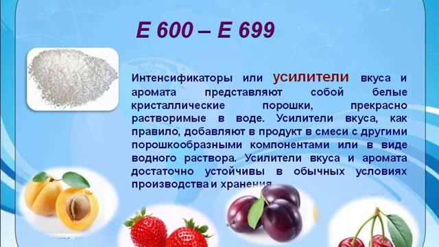 Пищевые добавки