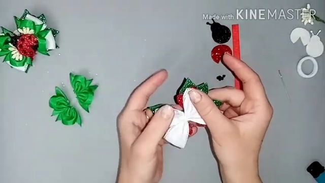 Яркие бантики из репсовых лент "Божья коровка"/МК канзаши/DIY/Bright bows from rep ribbons "Ladybug смотреть онлайн