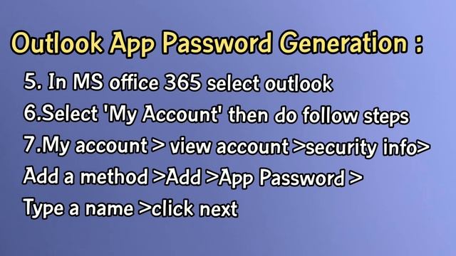 Outlook App Password Generation |16 digit outlook password |office 365 - outlook смотреть онлайн